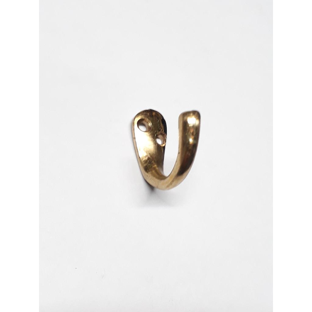 Art.1659/6689 Percha chica simple bronce pulido
