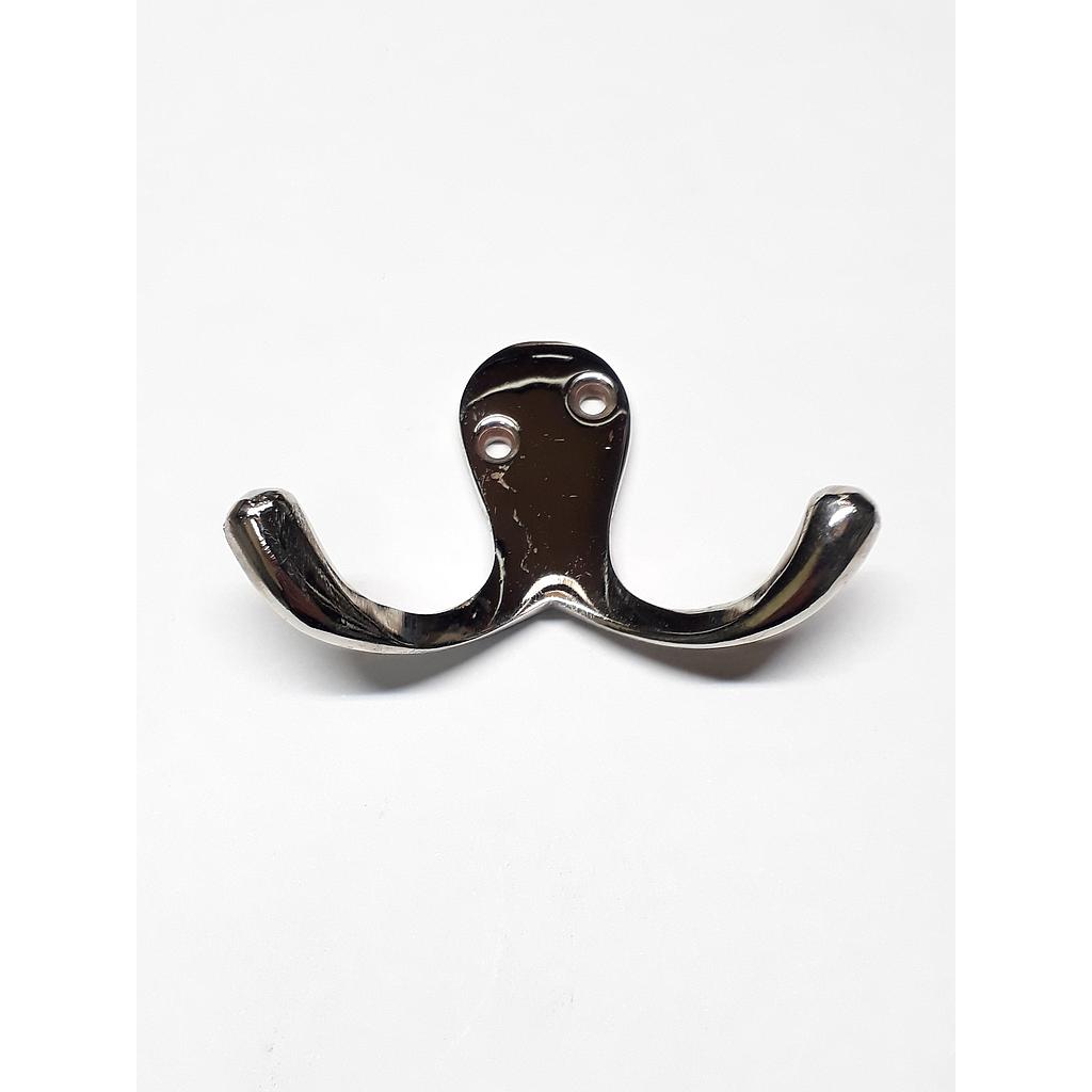 Art.4174/6734-01 Percha doble horizontal bronce platil
