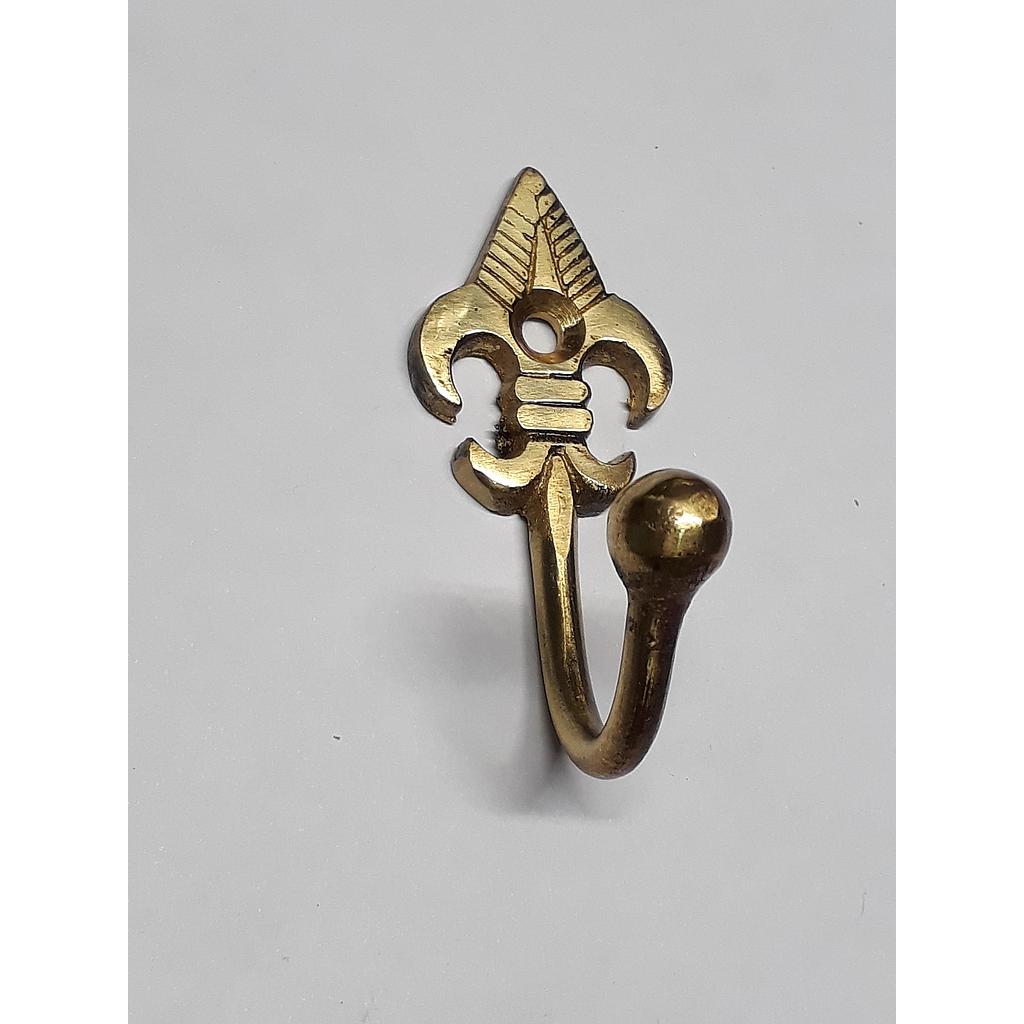 Art.1659/6686 Percha simple estilo bronce pulido