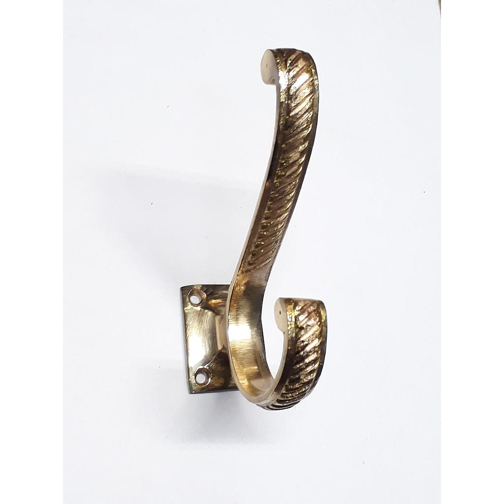 Art.1659/6687 Percha doble estilo bronce pulido