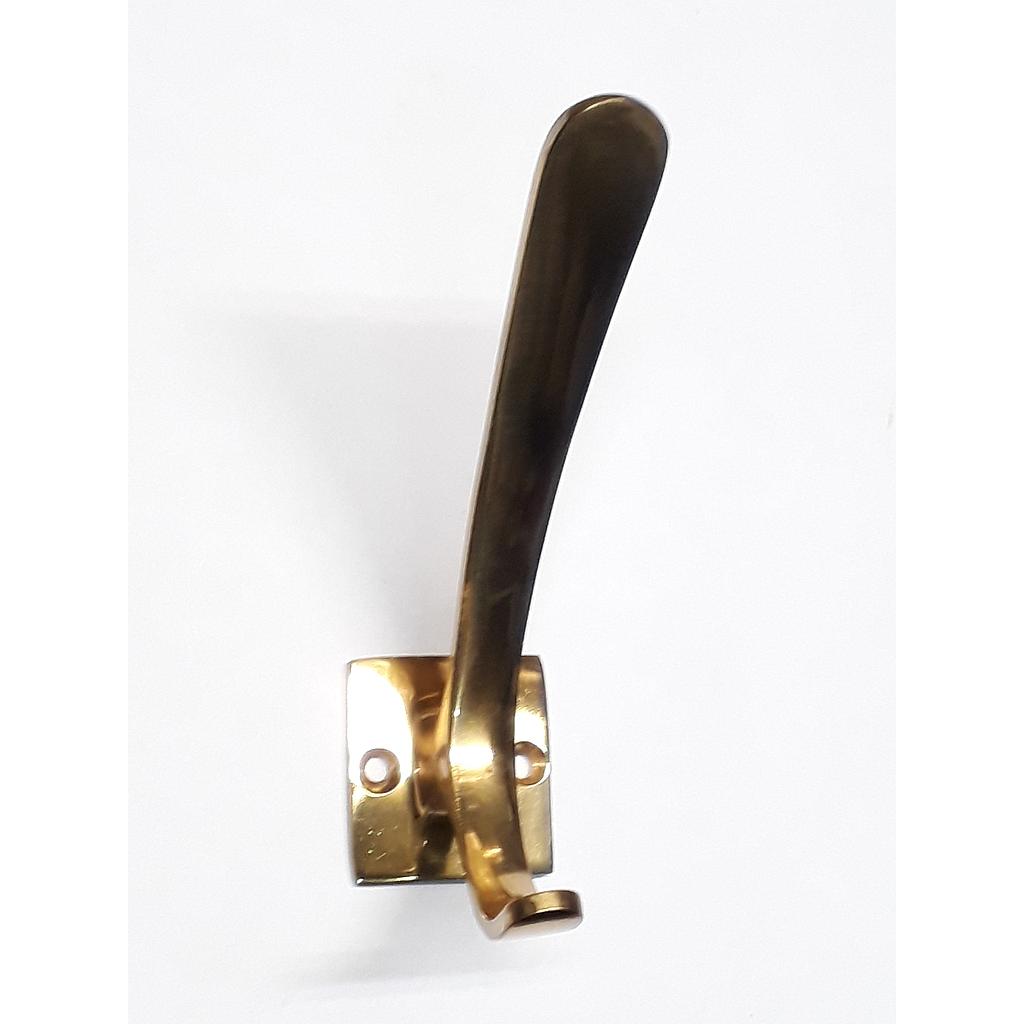Art.6737 Percha doble bronce pulido