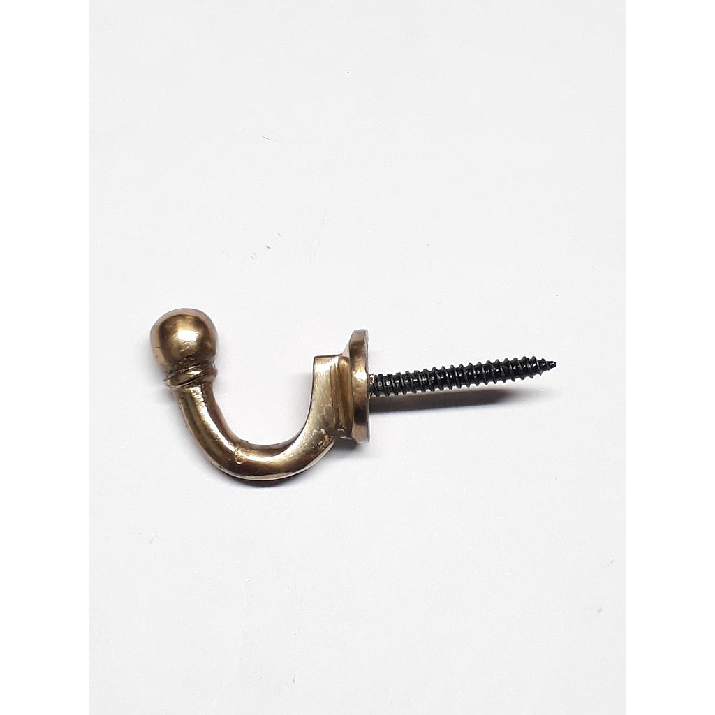 Art.6411/7455 Percha simple bronce pulido