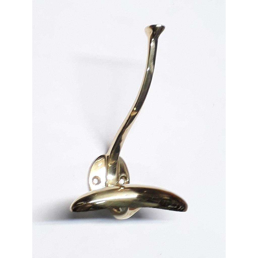 Art.4005/4643-4 Percha doble sastre bronce pulido