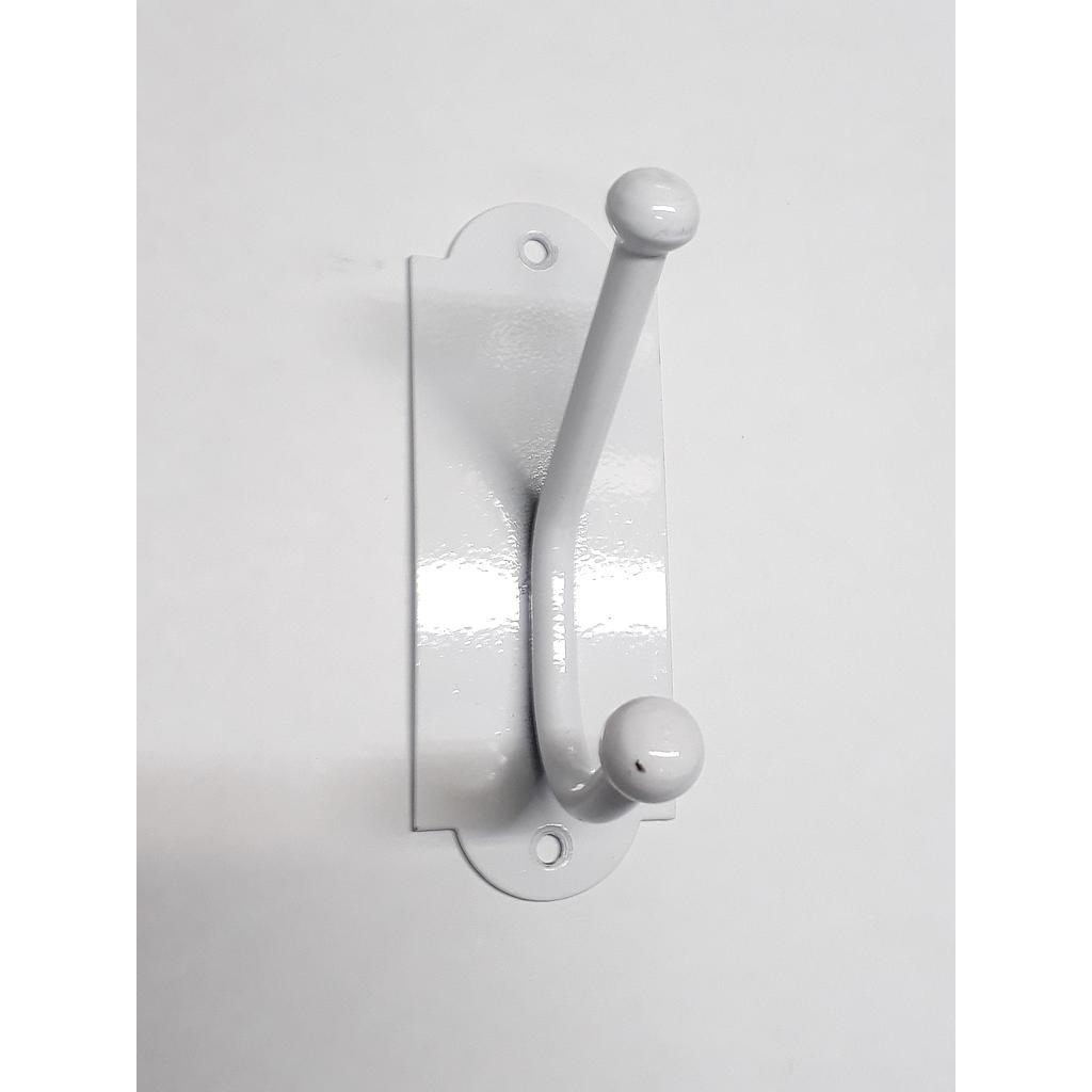 Art.7544-01 Percha doble vertical blanca