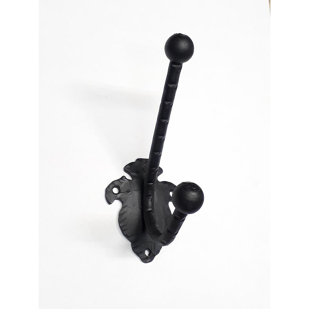 Art.3127-1 Percha doble hierro forjado