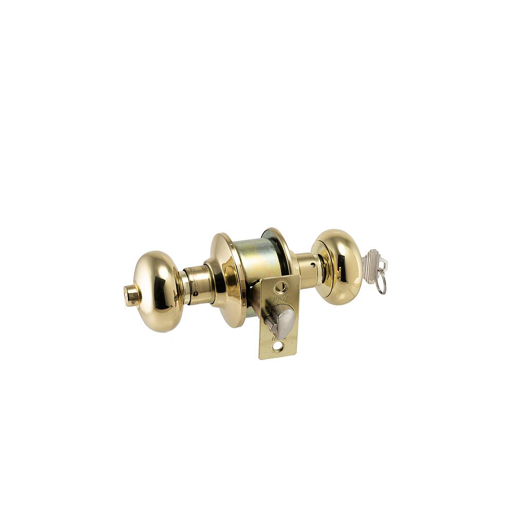Art.3158/8325-01 Cerradura PLY Pomo boton y llave bronce