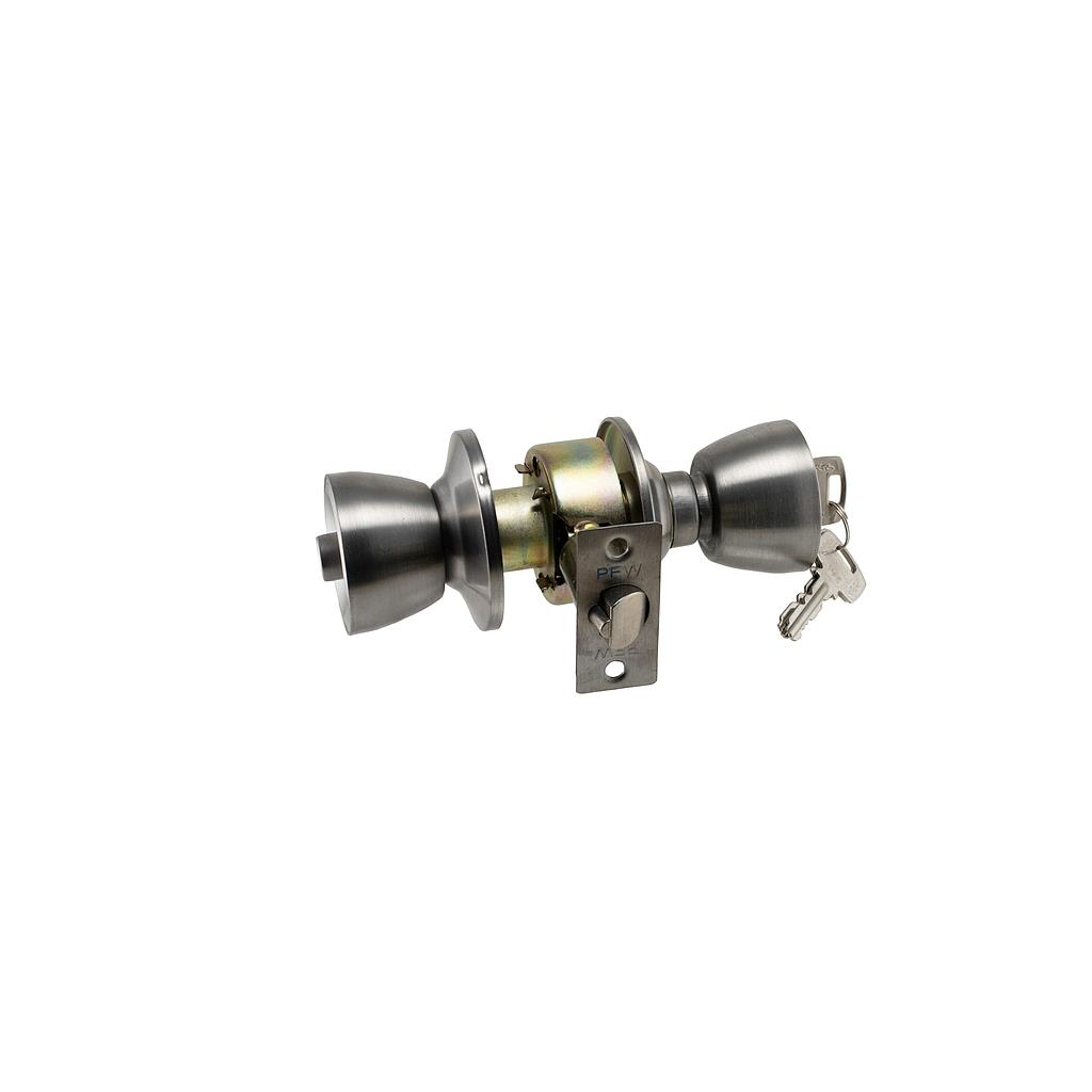 Art.3158/8326-1 Cerradura TUL Pomo boton y llave acero