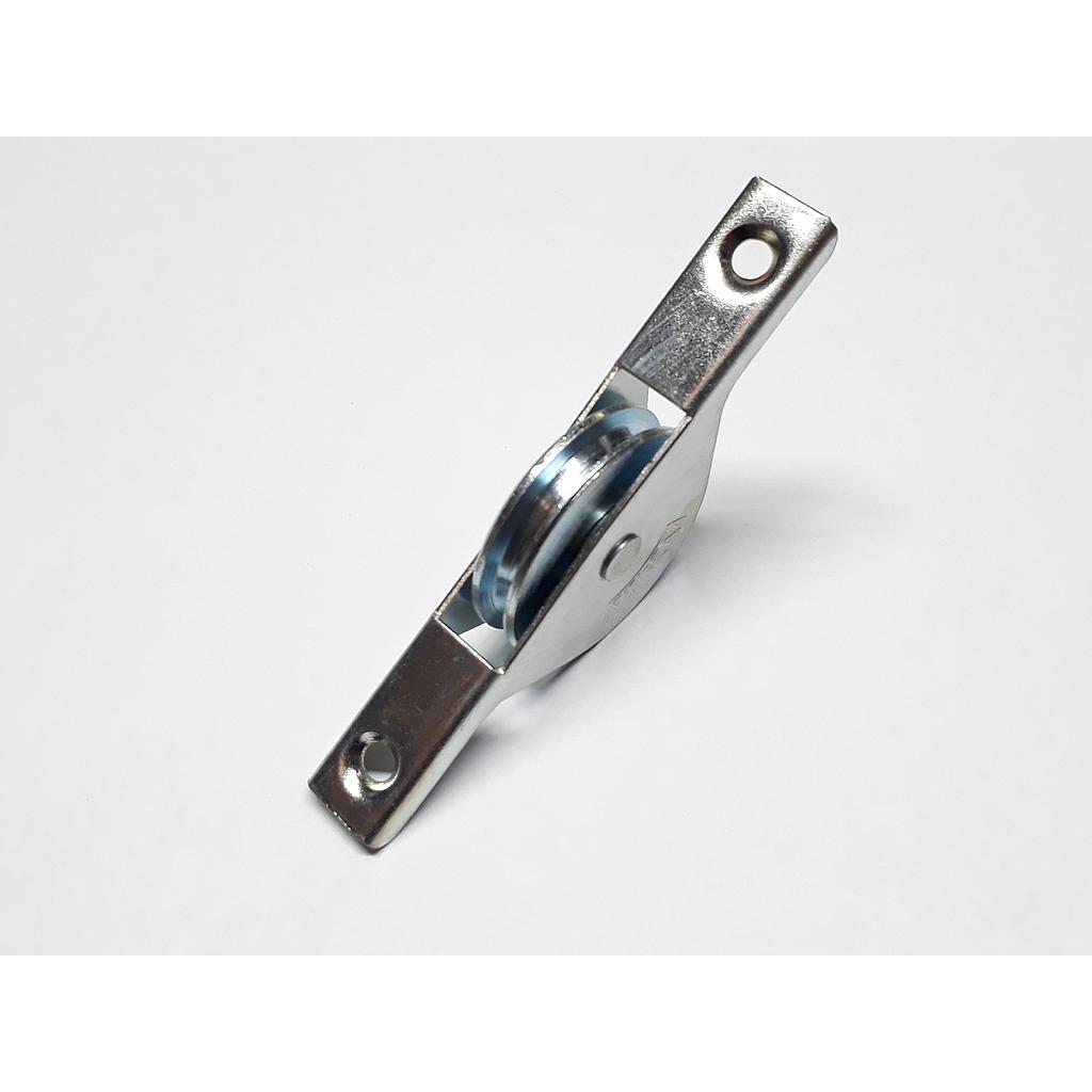 Art.3698-05 Rueda 32 mm con canal redondo con ruleman hierro