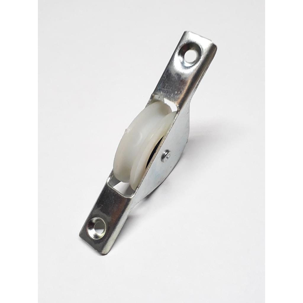 Art.3698/3699-07 Rueda 32 mm con canal redondo con ruleman nylon