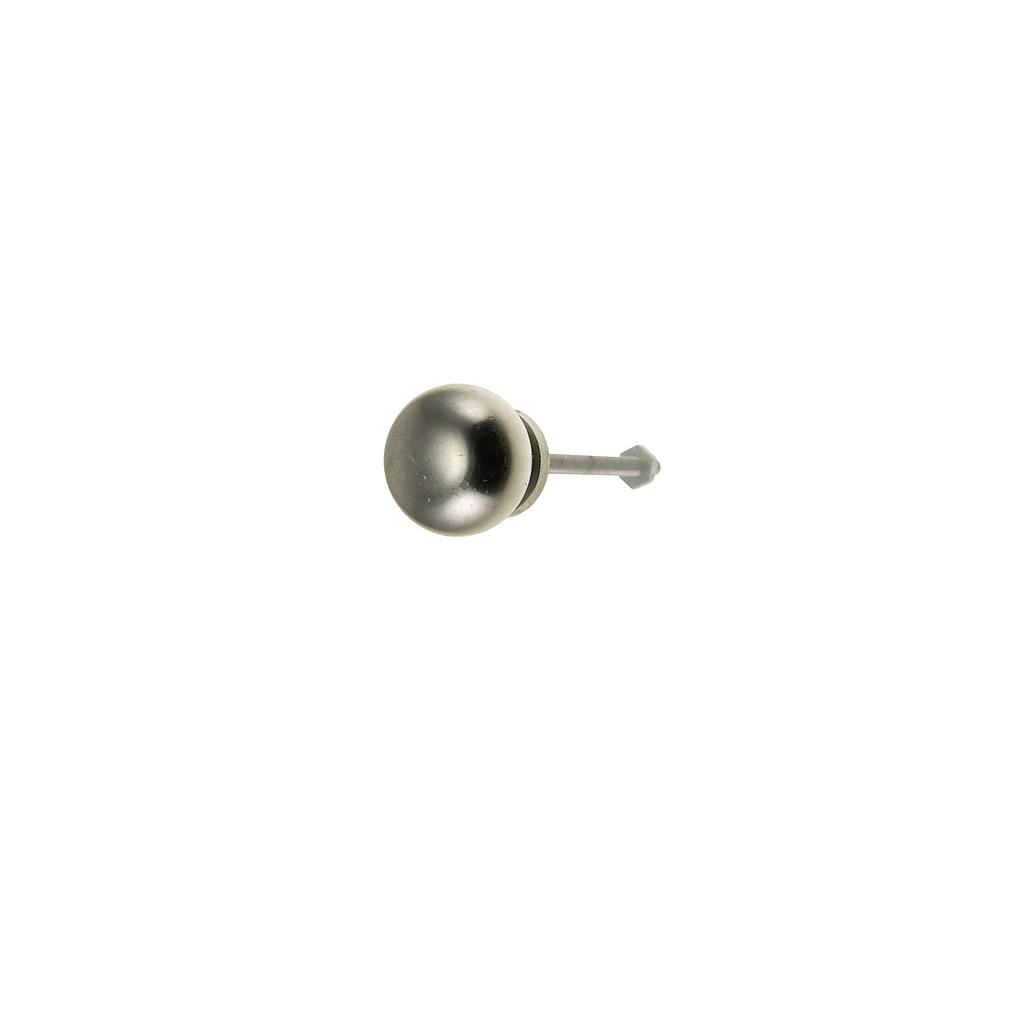 Art.3480-1 Tirador 14 mm esfera con base bronce pulido y platil