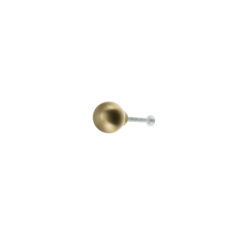 Art.3480/6839 Tirador 25 mm Esfera sin base acabados varios bronce