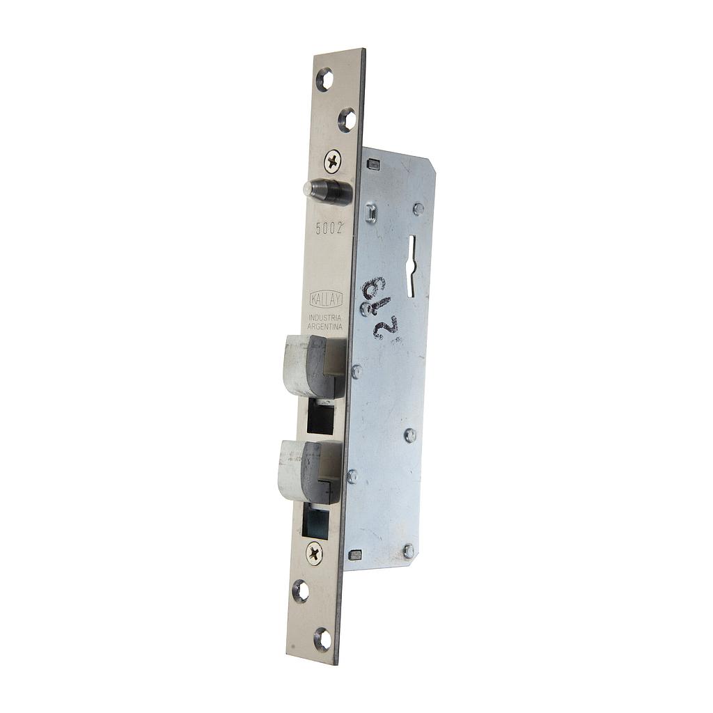 Art.2753/4399   Cerradura Corrediza doble paleta frente hierro niquel