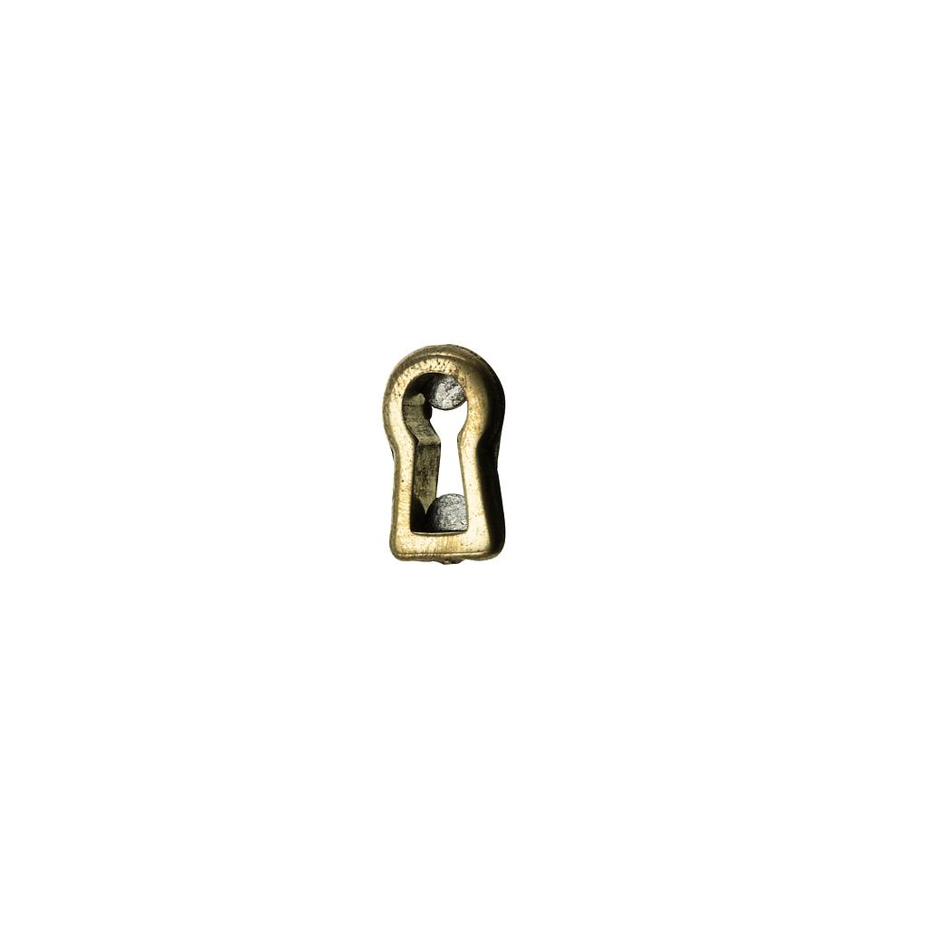 Art.1930 Bocallave con borde de embutir bronce