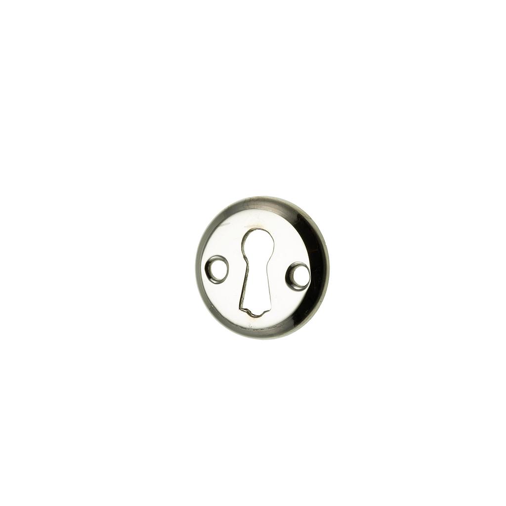 Art.1368 Bocallave redondo 30 mm bronce pulido y platil