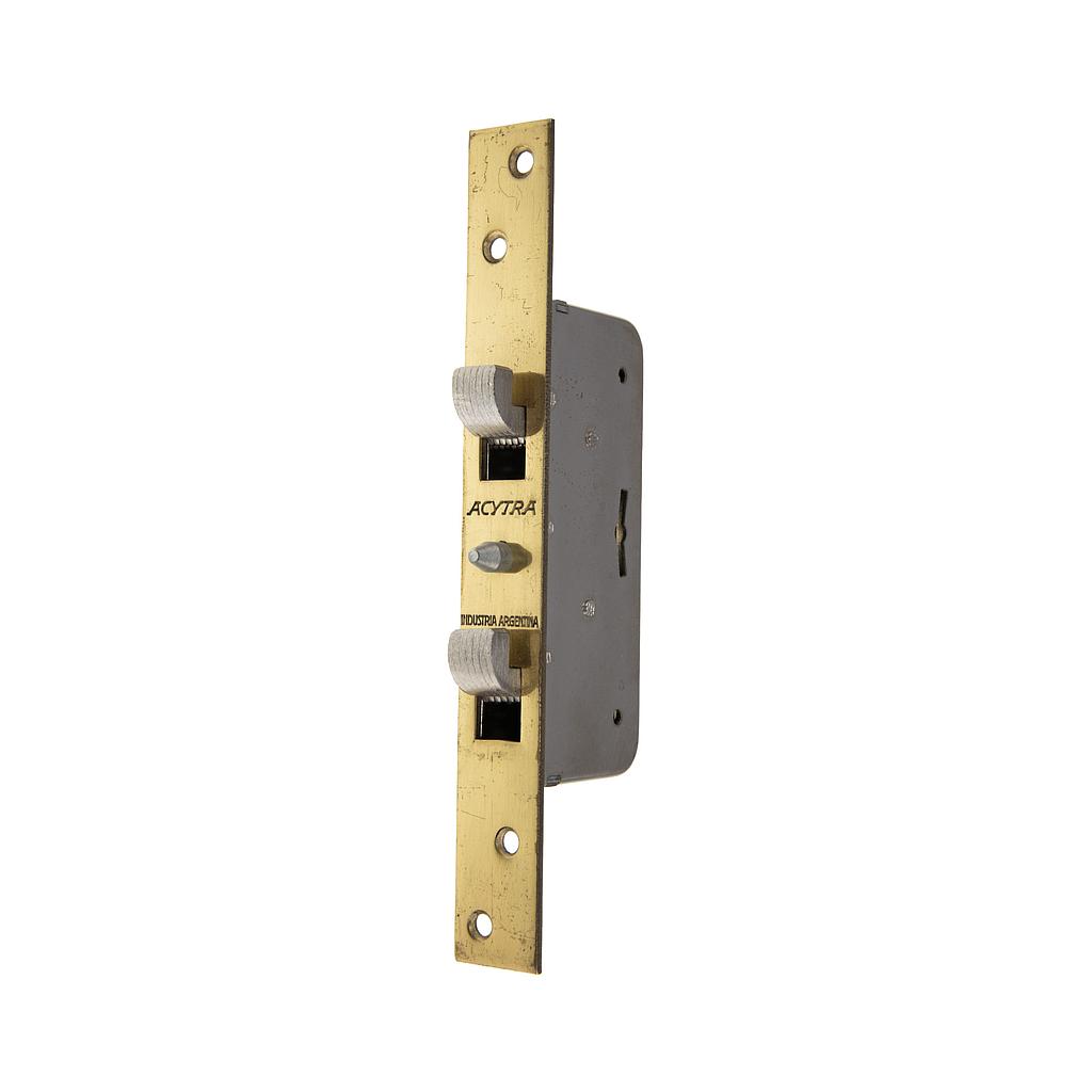Art.2753/3537-1   Cerradura Corrediza doble paleta frente bronce