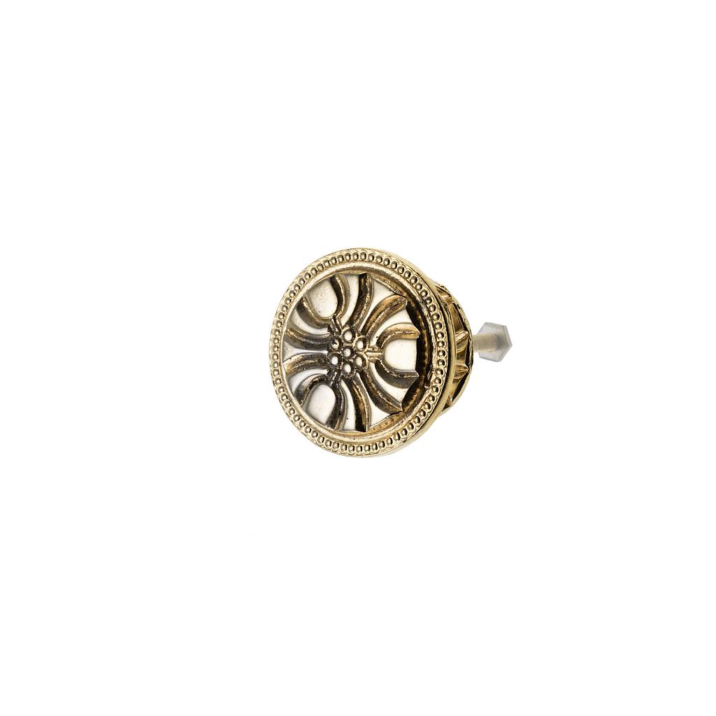 Art.2316-3 Tirador 40 mm estilo con roseta bronce