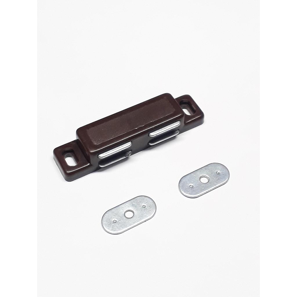 Art.2722/6428-1 Reten Iman doble marron con chapa 