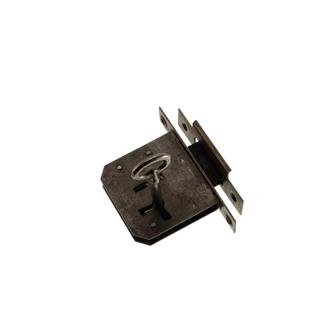 Art.2551-1 Cerradura vaiven 30 mm frente hierro bronceado