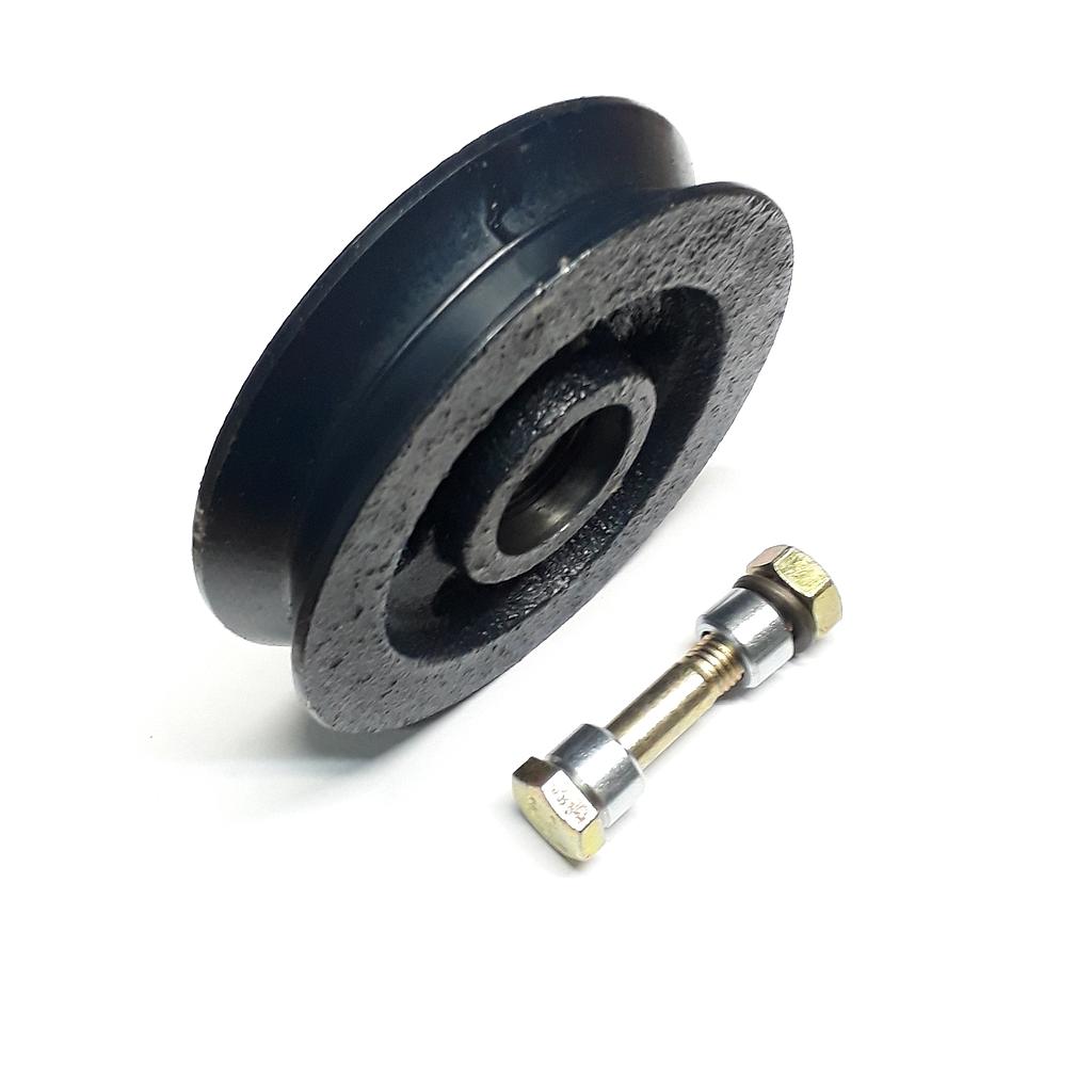 Art.1245/6633-03 Rueda 105 mm 1 ruleman canal V con rosca