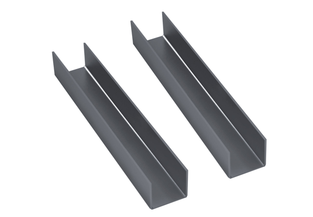 Art.1856/2264-048 Guia U 12 mm acero x MT