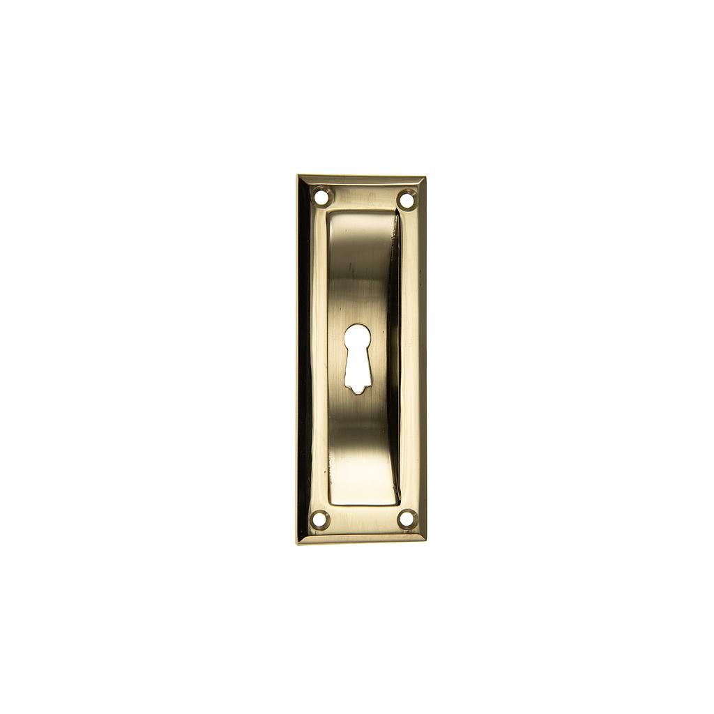Art.2782/3204-1 Cubeta 90x30 mm rectangular bronce pulido y platil