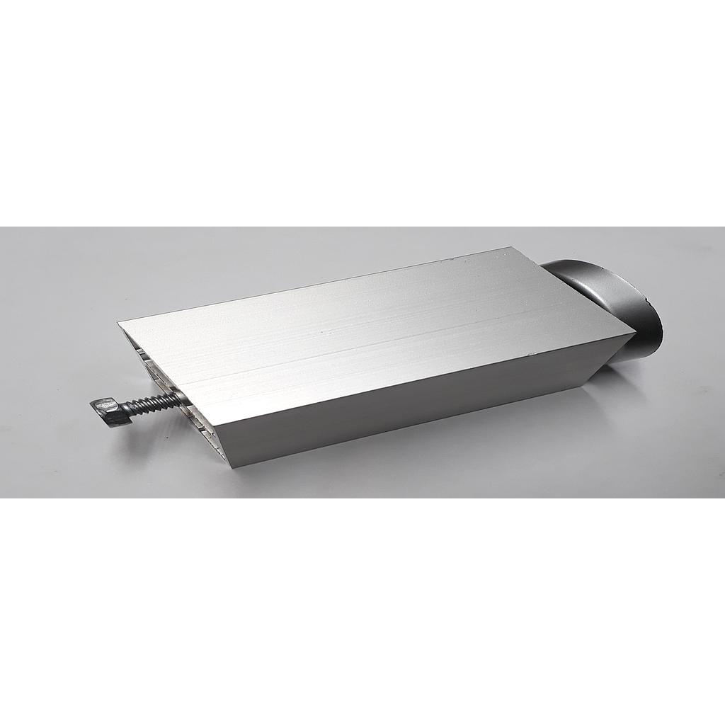 Art.2981/8819-02 Pata 150x47x47 mm cuadrada con tornillo