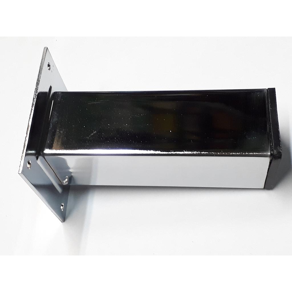 Art.7351-01 Pata 150x50x50 mm cuadrada con base cromo