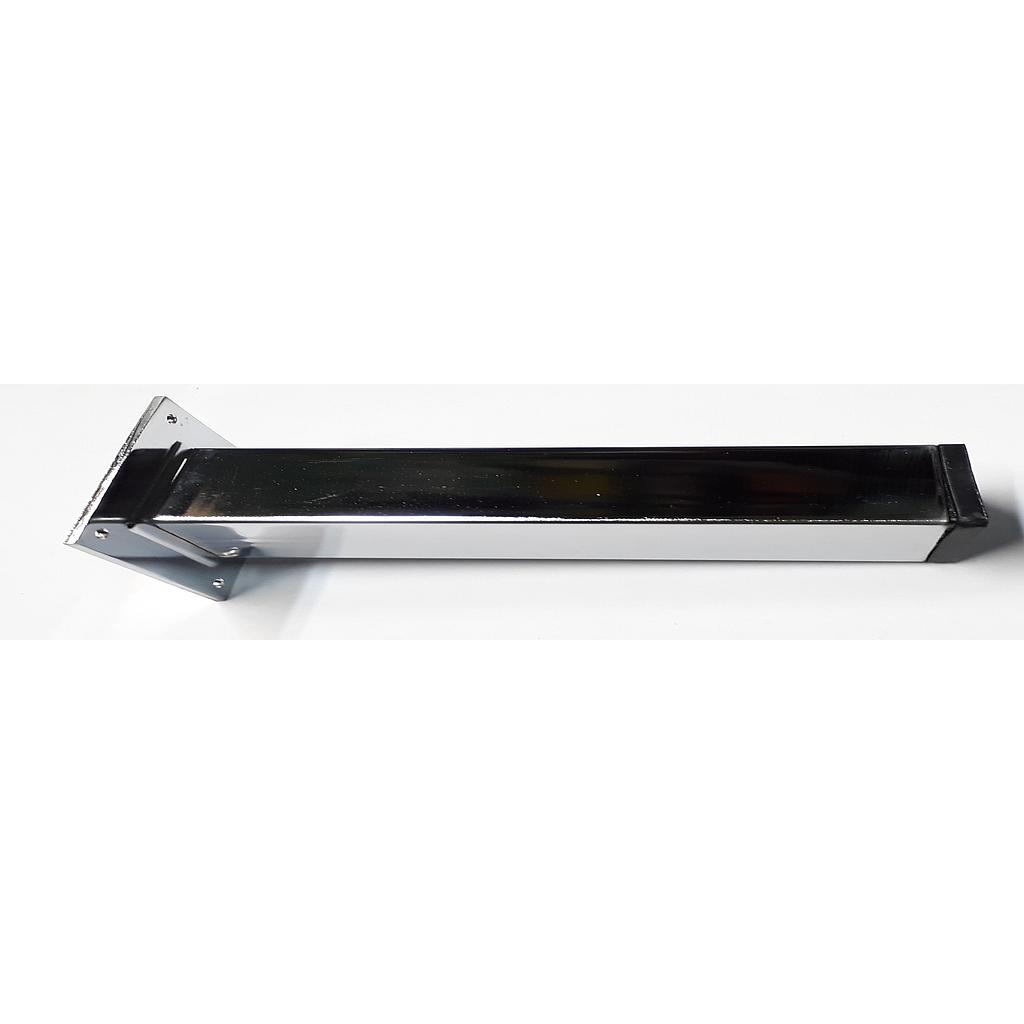 Art.7351-02 Pata 400x50x50 mm cuadrada con base cromo