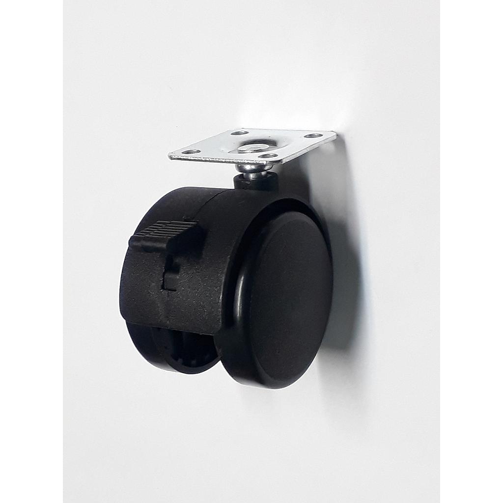 Art.4540/6230-02 Rueda 50 mm nylon con base con freno
