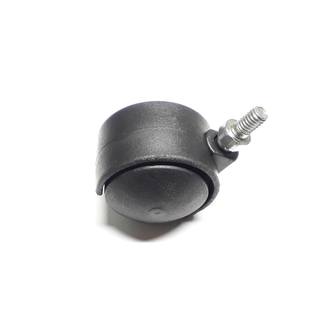 Art.4540/6231-02 Rueda 45 mm nylon con rosca 5/16