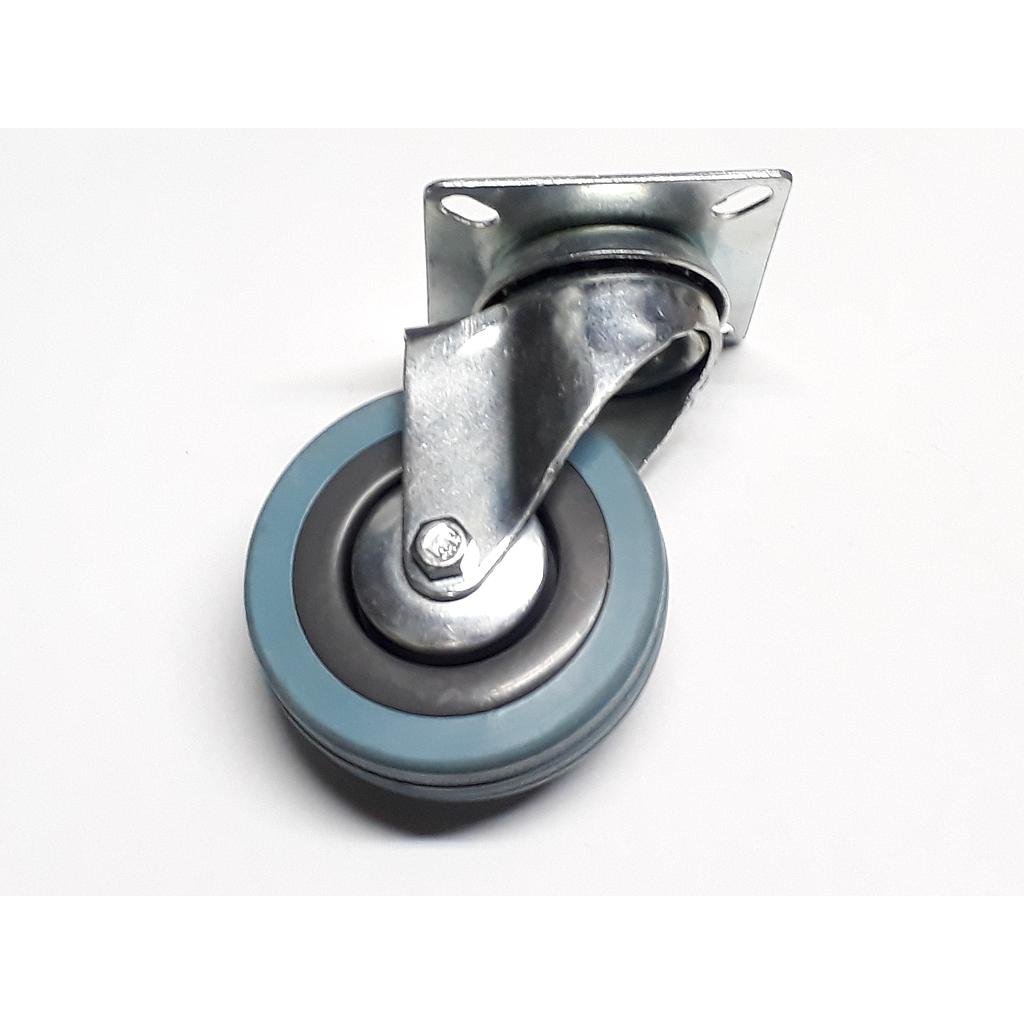 Art.7373/8635-02 Rueda 75 mm con base sin freno goma