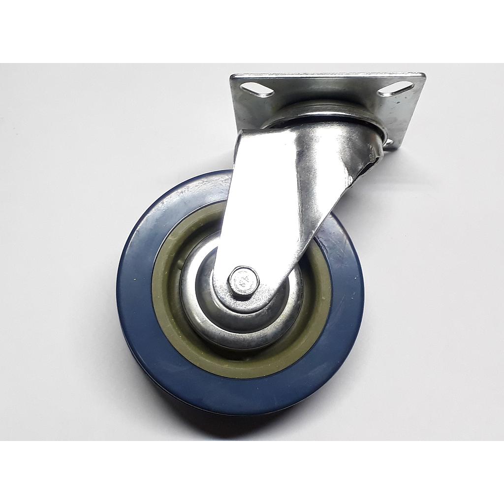 Art.7373/8635-03 Rueda 100 mm con base sin freno goma
