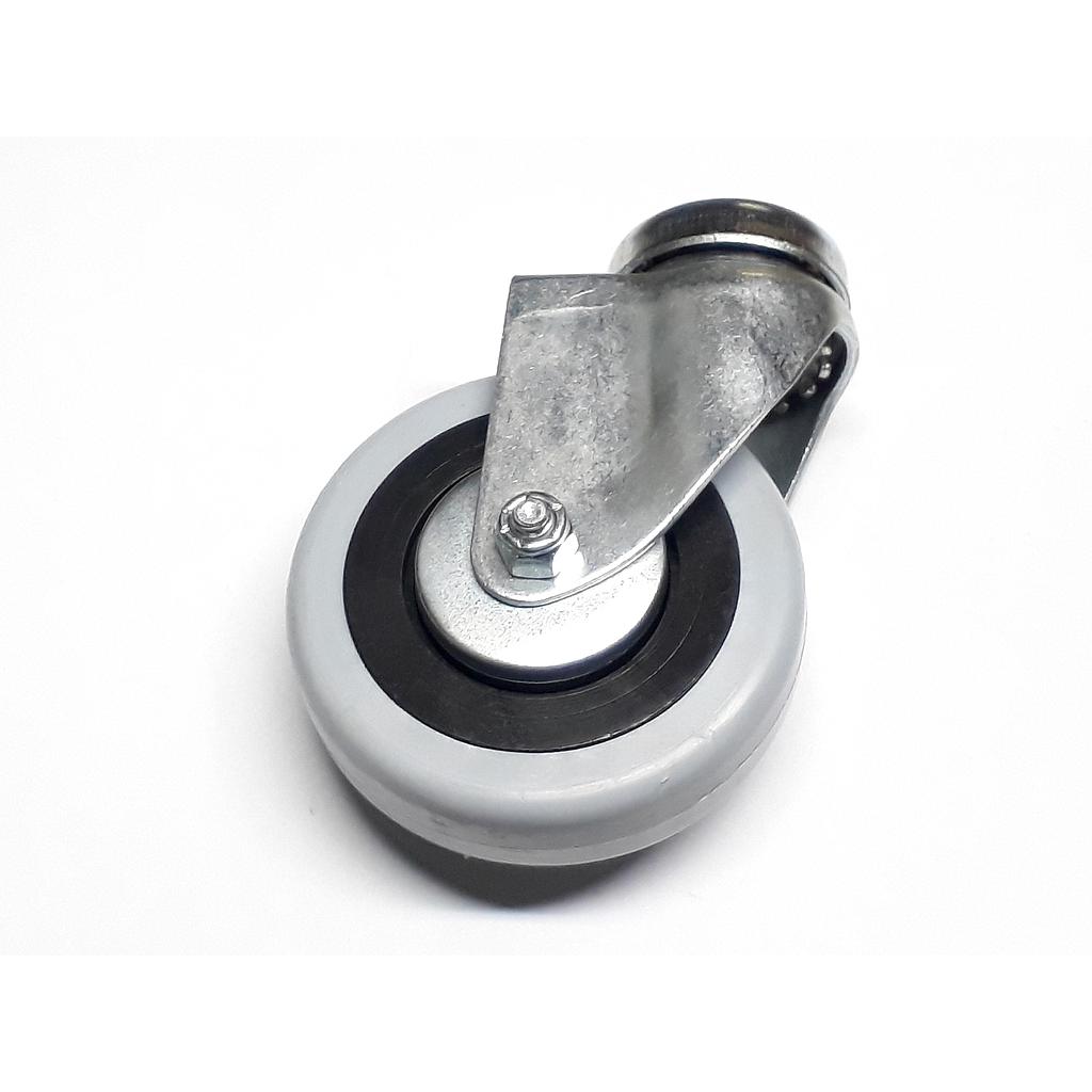 Art.7373/8260-02 Rueda 80 mm sin base sin freno pasante goma