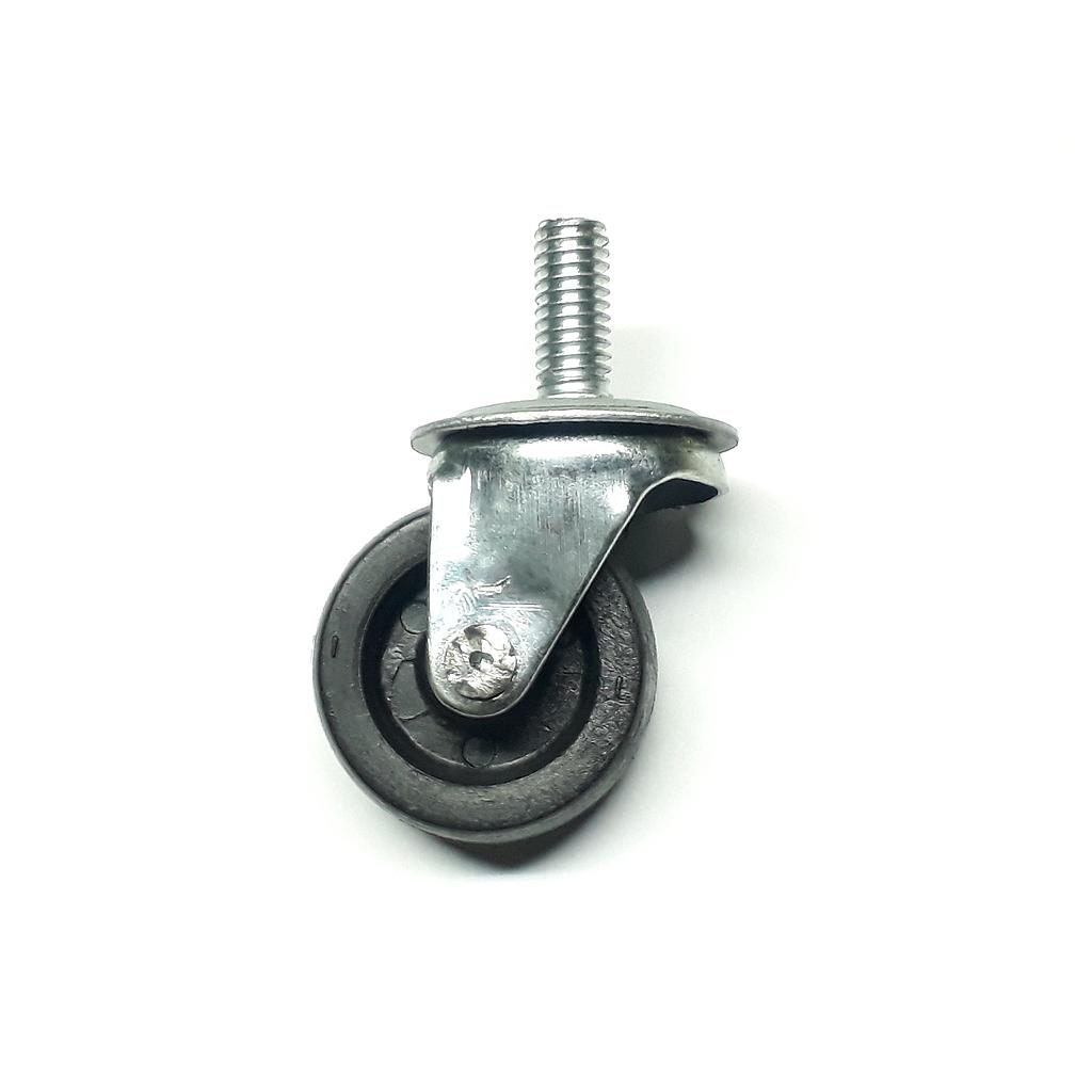 Art.3750-04 Rueda 40x18 mm con rosca 3/8 polipropileno