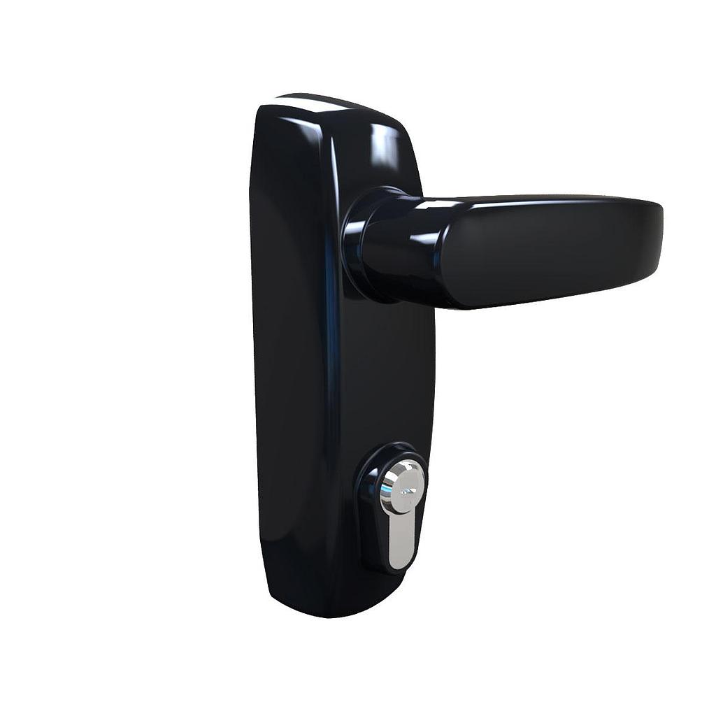 Art.4091/5560 Manija con cilindro multipunto negro