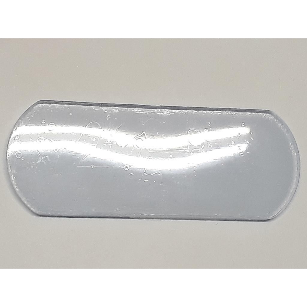 Art.8421-04 Set x 2 topetinas 75x30 mm transparente autoadhesiva