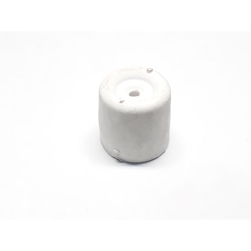 Art.1865/5160-3 Tope cilindro 32x32 mm para puerta blanco