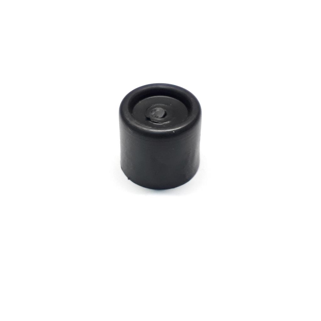 Art.1865/5160-2 Tope cilindro 22x25 mm para puerta negro