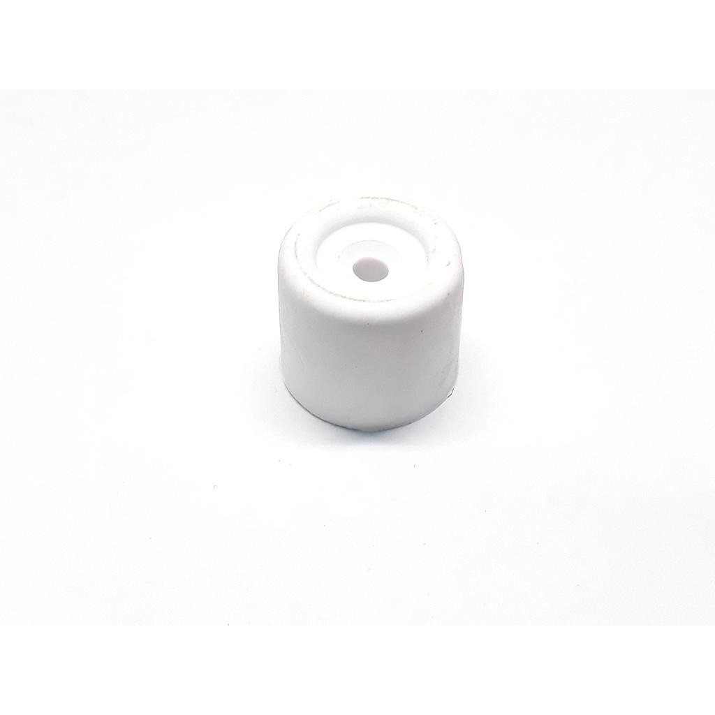 Art.1865/5160-2 Tope cilindro 22x25 mm para puerta blanco