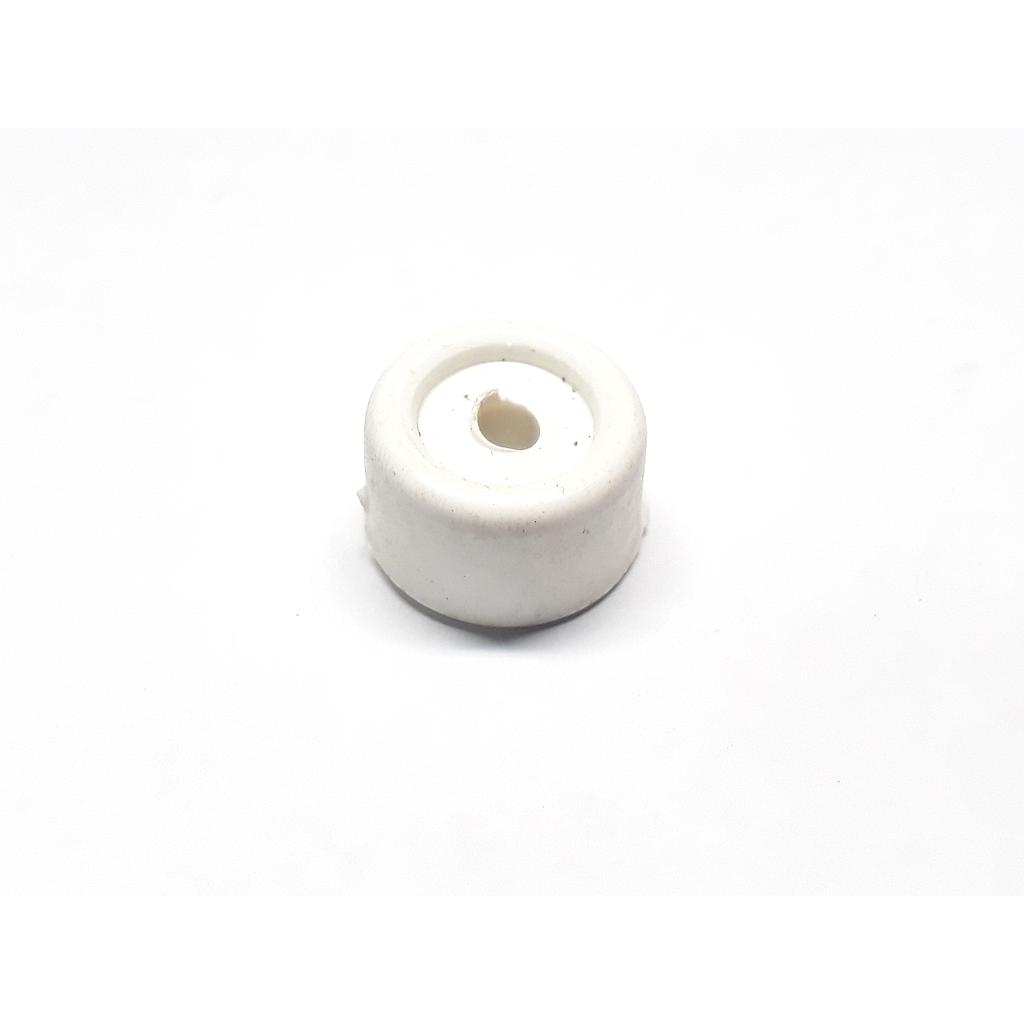 Art.1865/5160 Tope cilindro 12x22 mm para puerta blanco
