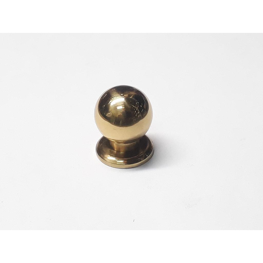 Art.3480/6840 Tirador 20 mm Esfera con base acabados varios bronce