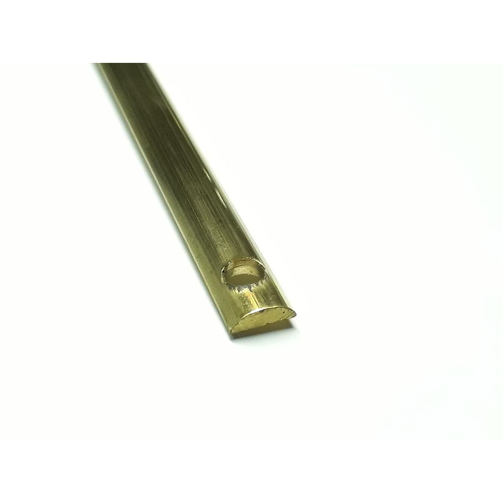 Art.1340/6200 Varilla 12x4 mm media caña bronce pulido x Mt