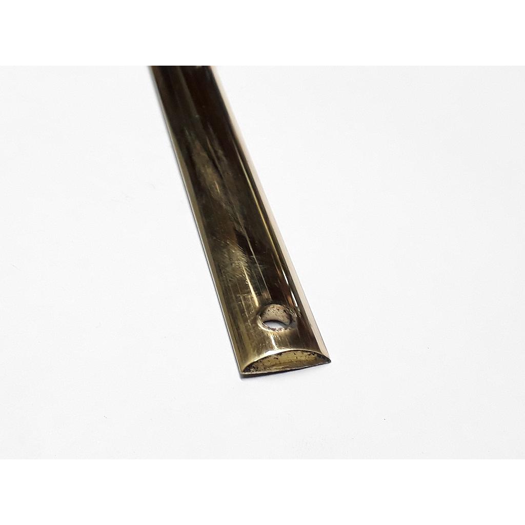 Art.1340/6200-1 Varilla 18x4 mm media caña bronce pulido x Mt