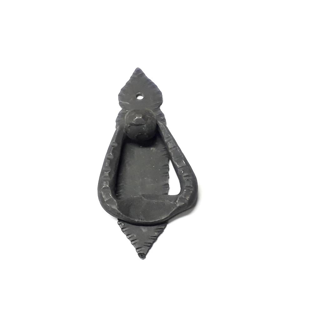 Art.2896 Argolla triangular con base vertical negra