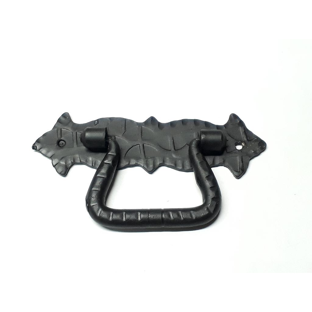 Art.2795 Manija 105x52 mm con base horizontal negra