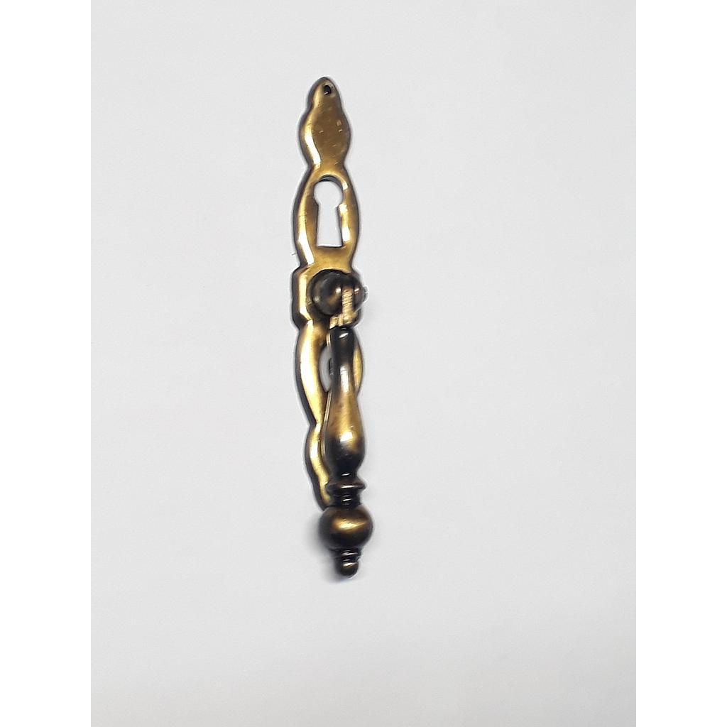 Art.6709-2 Tirador con plaqueta con boca Ingles florentino