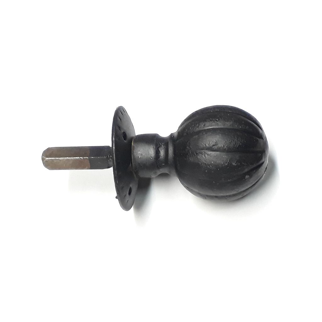 Art.3027-02-CH Pomo 45 mm giratorio gajo con roseta negro