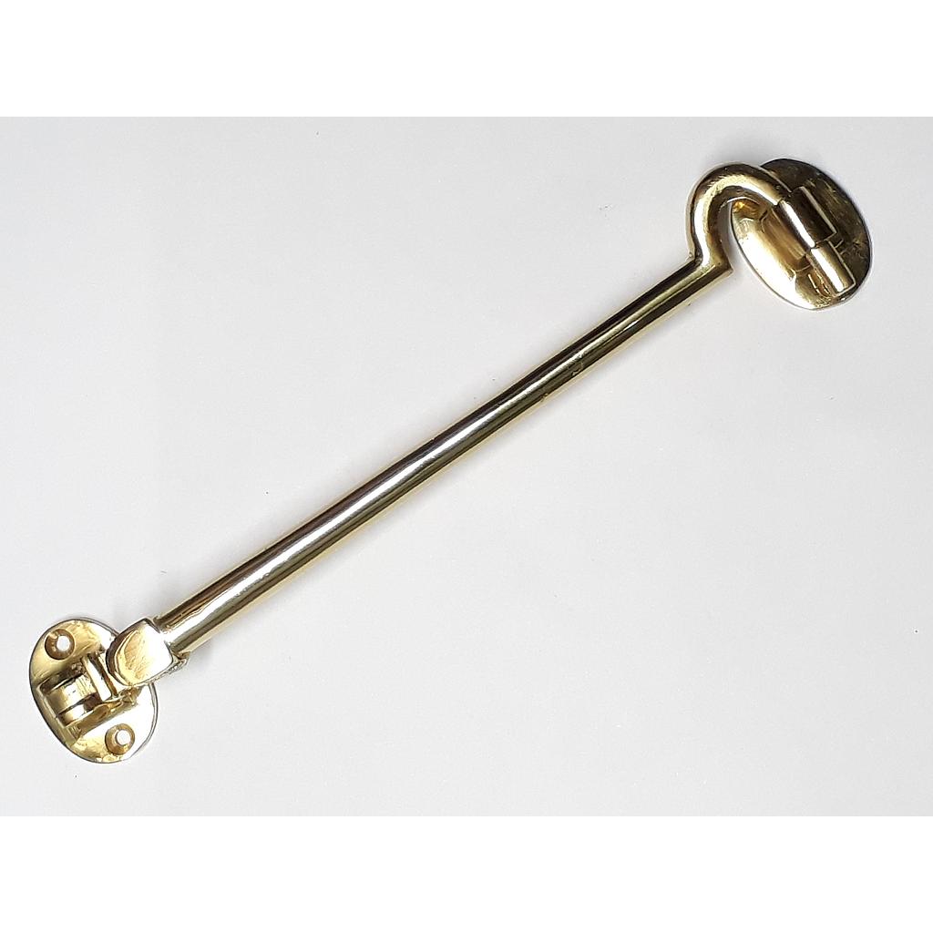 Art.3095/6745-4 Reten 200 mm articulado reforzado contra viento bronce pulido laca