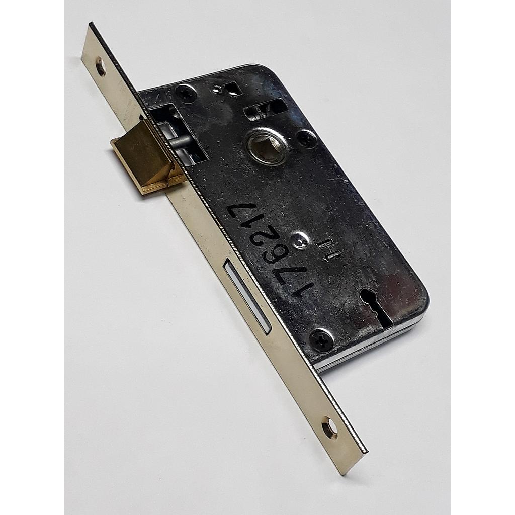 Art.1057/4263-01 Cerradura comun pasador rectang frente angosto hierro bronceado