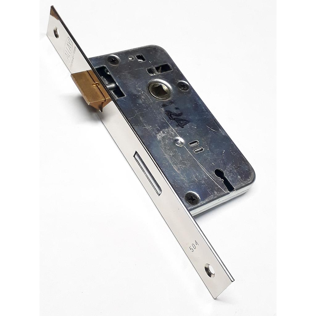 Art.1057/4290 Cerradura comun pasador rectang frente ancho acero inox